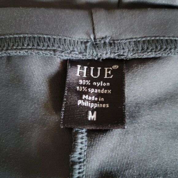 Hue Highrise Leggings Gray Travel Activewear Athleisure Women Size Medium - Picture 7 of 7